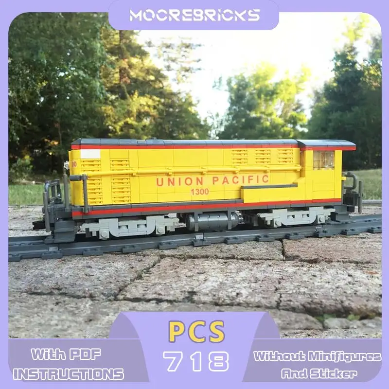 

MOC 1/48 H-10-44 Diesel Locomotive Building Blocks Motorised USA Heavy Switcher Cargo Freight Train Bricks Toy Adult Gift