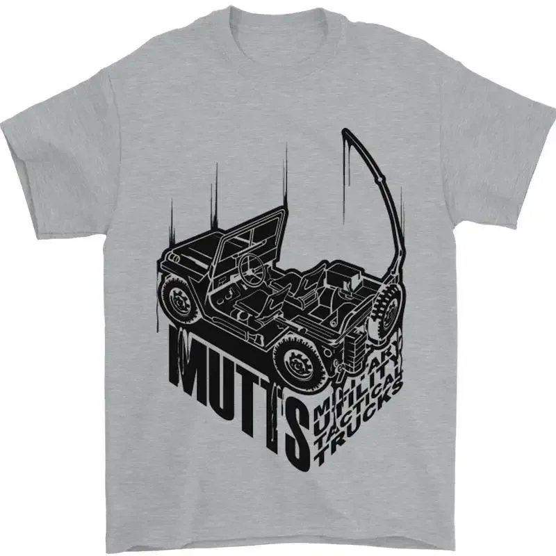 Mutts Militär Utility Taktische Lkw 4x4 Herren 100% Baumwoll T shirt