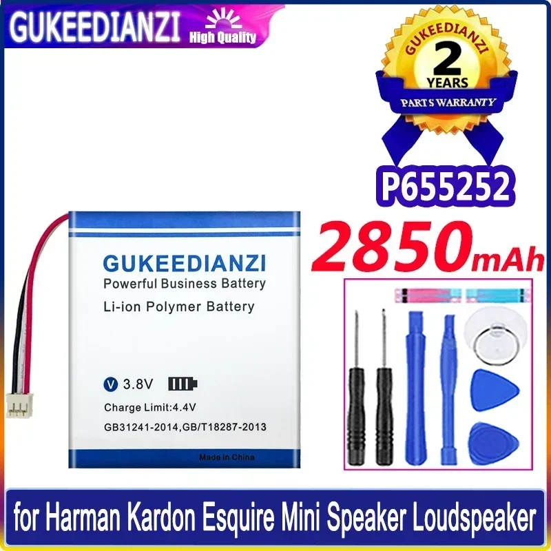 GUKEEDIANZI Battery 2850mAh  P655252  for Harman Kardon Esquire Mini Speaker Loudspeaker Batteries