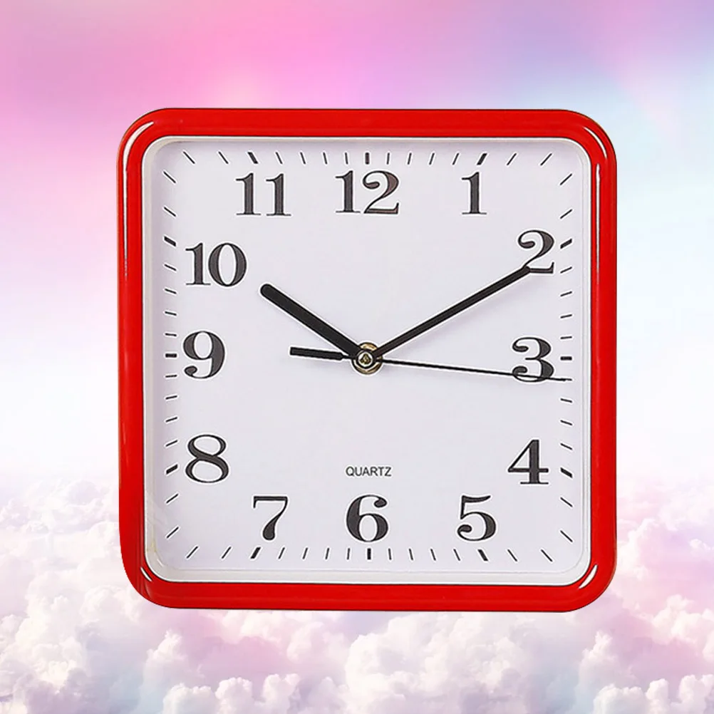 

Square Wall Simple Decorative Art Home Office Bedroom Clock Digital Wall Clock Modern Design No Included