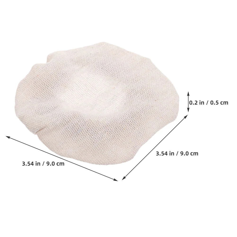 

6Pcs Jar Cloth Lid Stable Breathable Cover for Home Camping Coffee Shop Reusable Wide Mouth Storage Jar Caps Jars Lids
