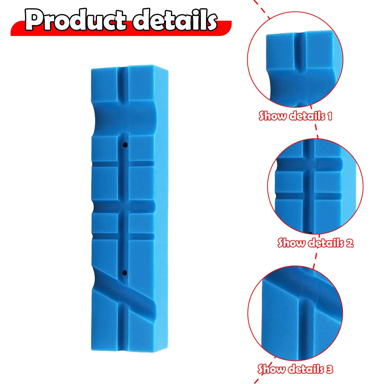 2개 바이스 조 패드 멀티 그루브 텍스처 인서트, 범용 벤치 조 패드