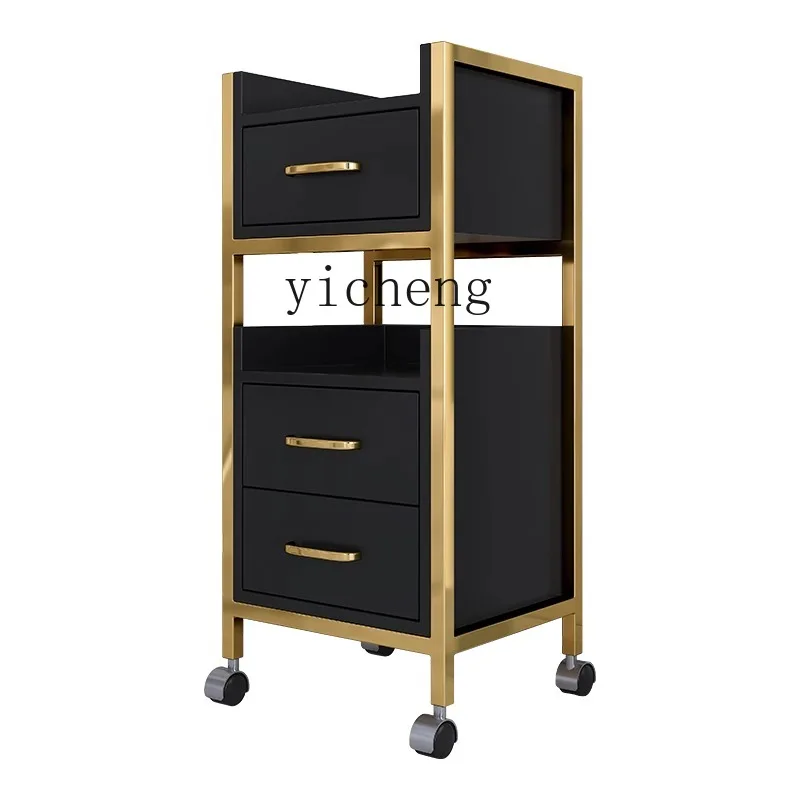 

TQH hair salon tool cabinet hair salon special beauty trolley barber shop perm and dyeing tool cart