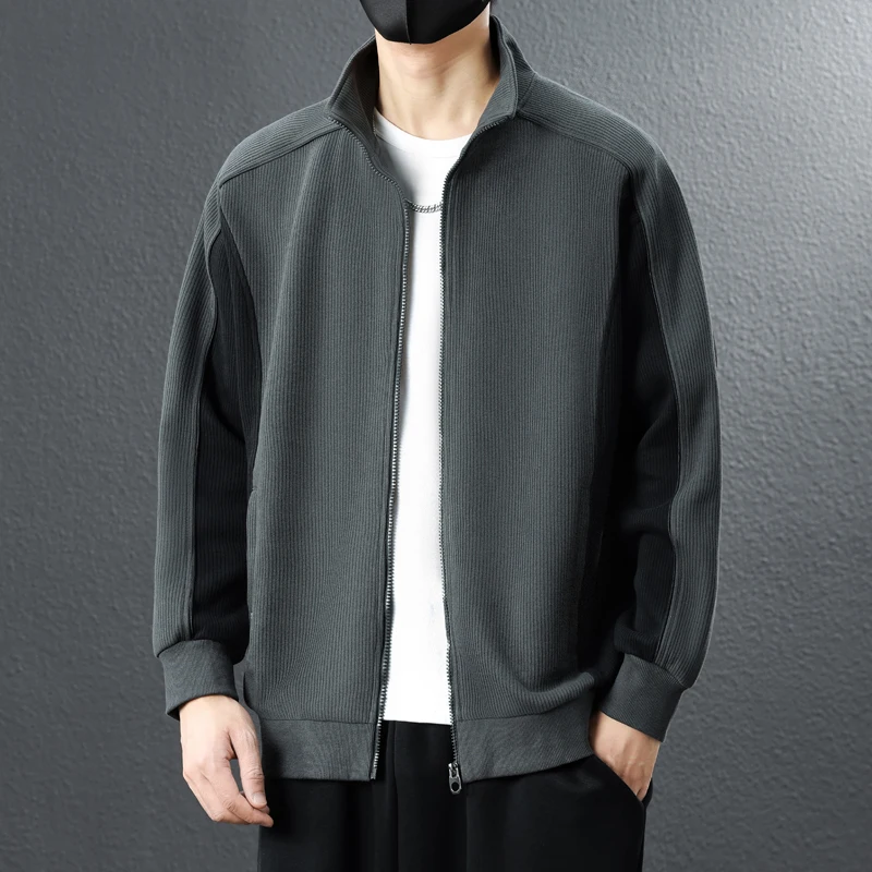 New Fashion Men's Cardigans Hoodies Spring Autumn Casual Hoodies Sweatshirts Men Tops Solid Color Hoodie Sweatshirt Male S27