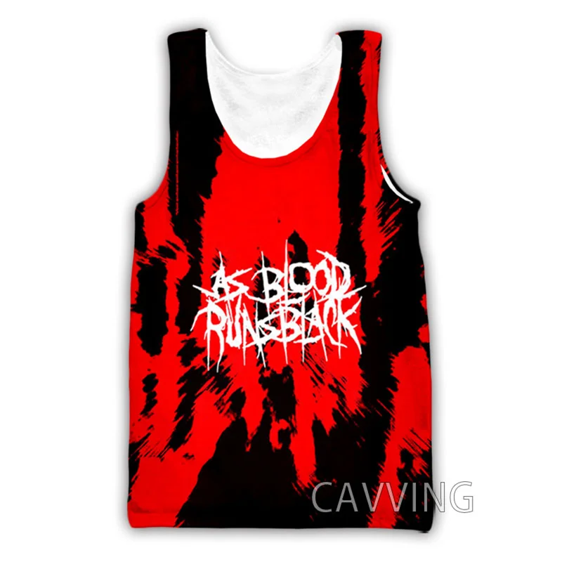 

CAVVING 3D Printed As Blood Runs Black Band Tank Tops Harajuku Vest Summer Undershirt Shirts Streetwear for Men/women