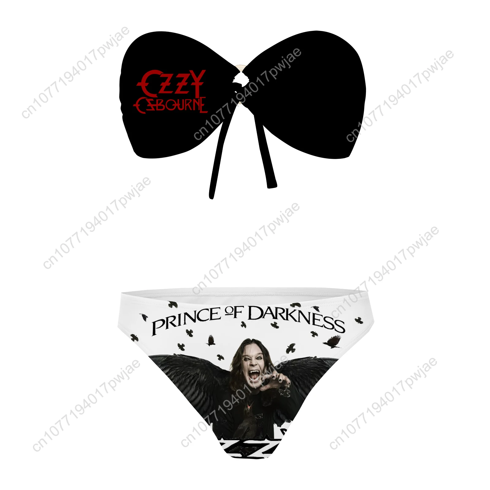 Ozzy Osbourne Rock Band Strapless Swimsuit Women Bathing Suits Fashion Swimwear Pool Party Beach Sexy Bikini Customize Beachwear