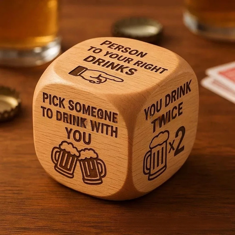 

Набор деревянных кубиков Decision, деревянные кубики ручной работы, вышивка, любители вязания, уникальные чулки, подарки на Рождество