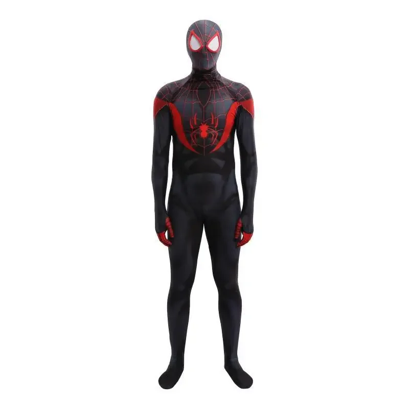 Miles Morales Spiderman Costume Cosplay nel ragno Verse Spider Spandex body supereroe Costume di Halloween abiti Zentai