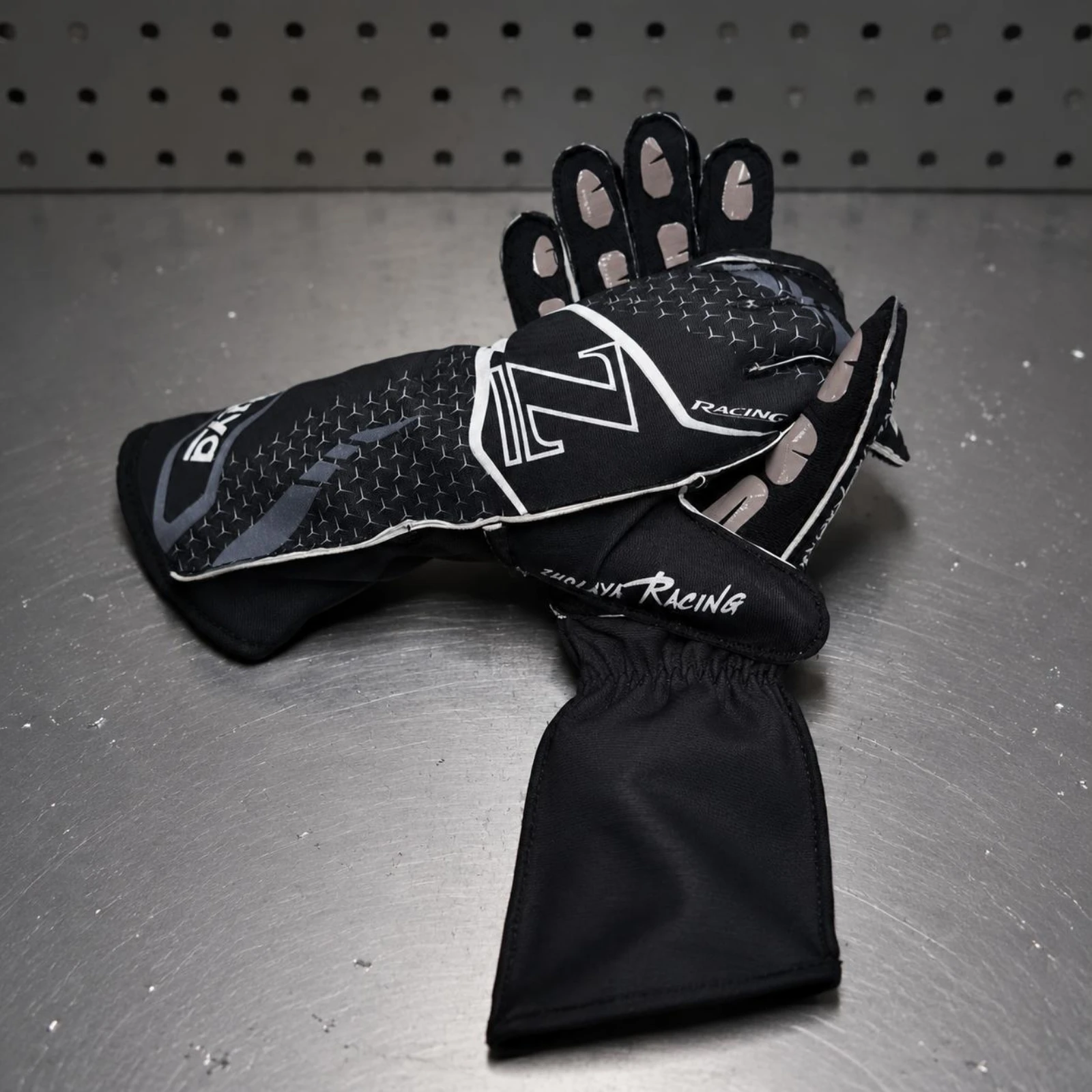 Kart Racing Gloves Elastic Wrist Karting Gloves Sports Gear Secure Fit Handwear External Stitching