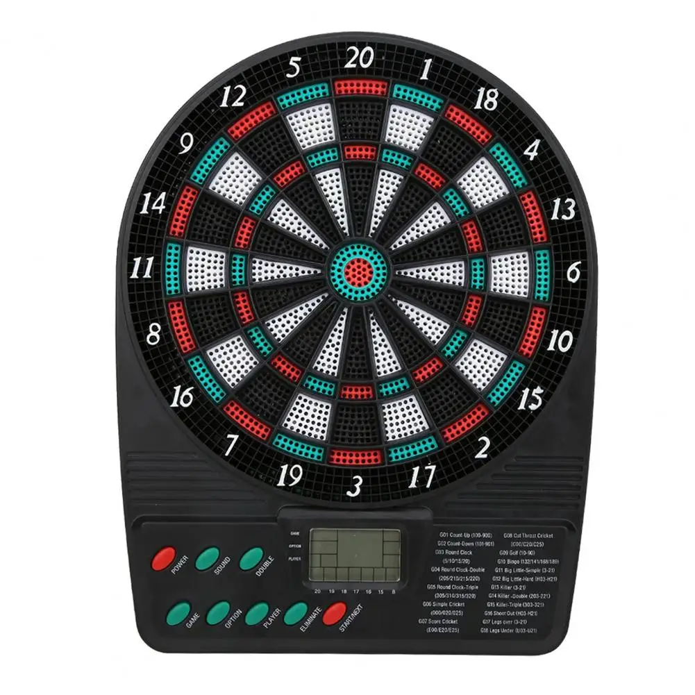 Battery Powered Dart Board Electronic Dart Board Set with Lcd Screen for Indoor or Outdoor Entertainment Automatic Scoring Soft