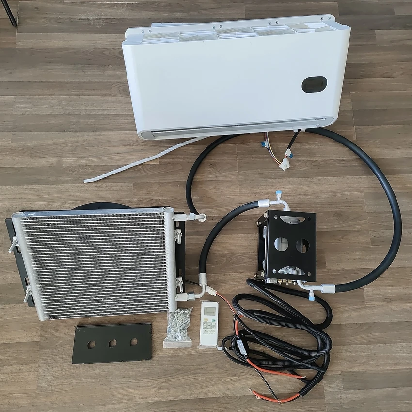 مكيف هواء كهربائي صغير سبليت عاكس قافلة 110 فولت متنقل 24 فولت 12 فولت 12 فولت RV #2