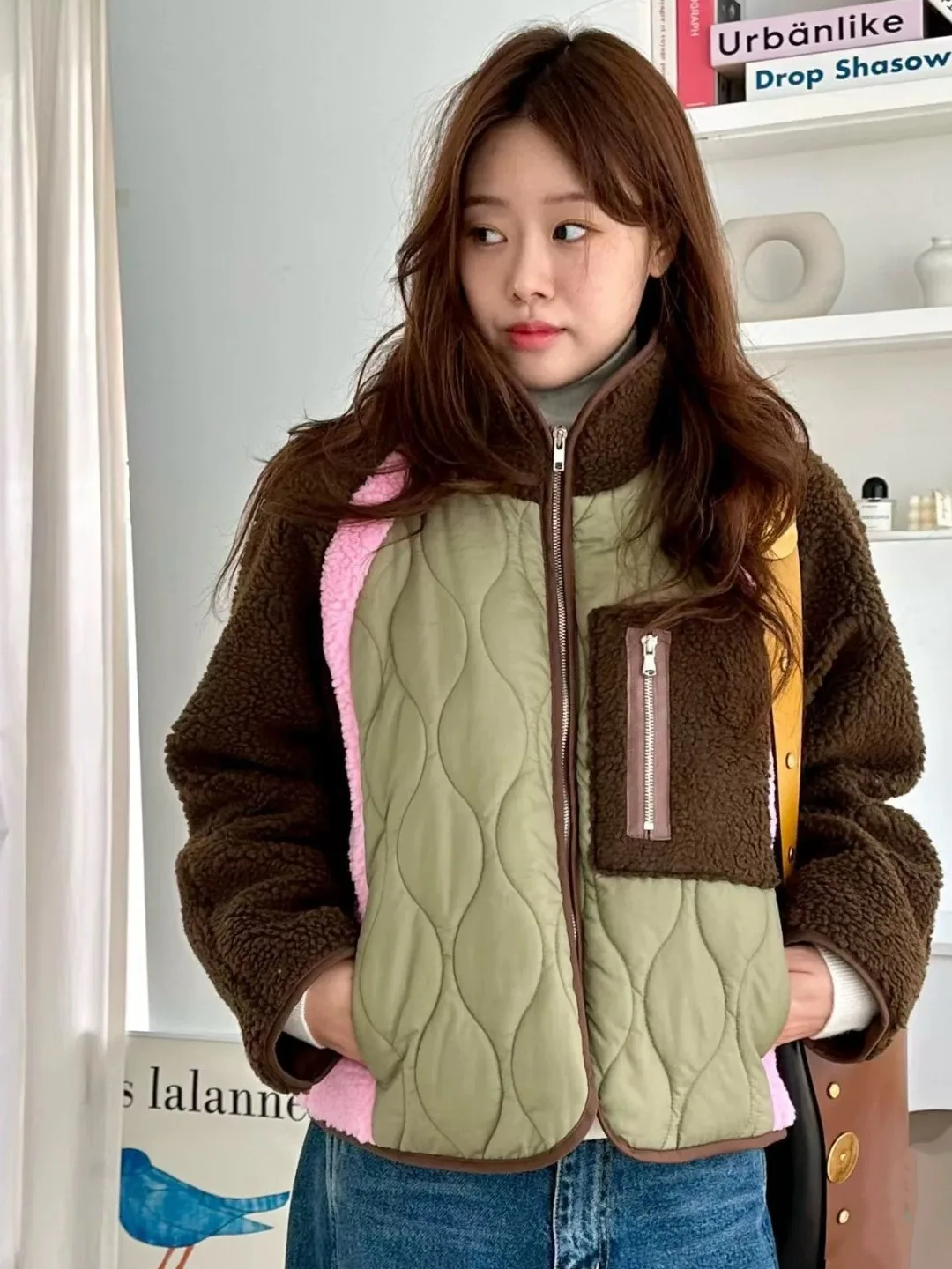 

Faionable ort Cotton Jaet Women's Warm Cute Korean Sle Winter New Arrival irt Sle Warmth Guaranteed Cact Size