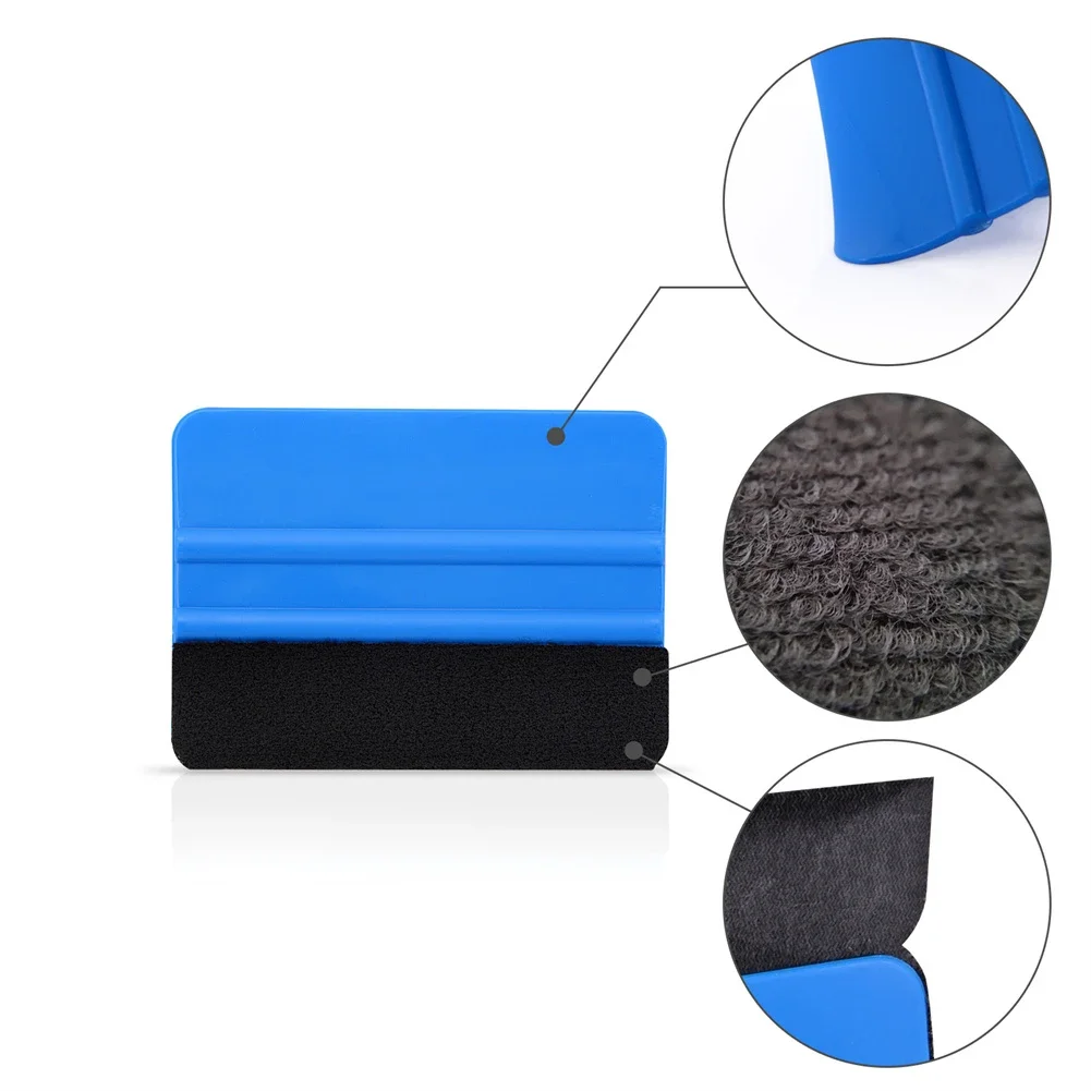 Squeegee Felt Edge Scraper Car Decals Vinyl Wrapping Spatula Tool PE Plastic Hard Scraper Cutter Wall Stickers Smoother