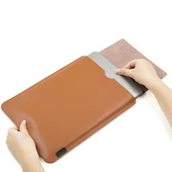 Arrival selling ultra-thin super slim sleeve pouch cover,Genuine leather laptop sleeve case for HP SPECTRE & Envy X360 13.3/15.6