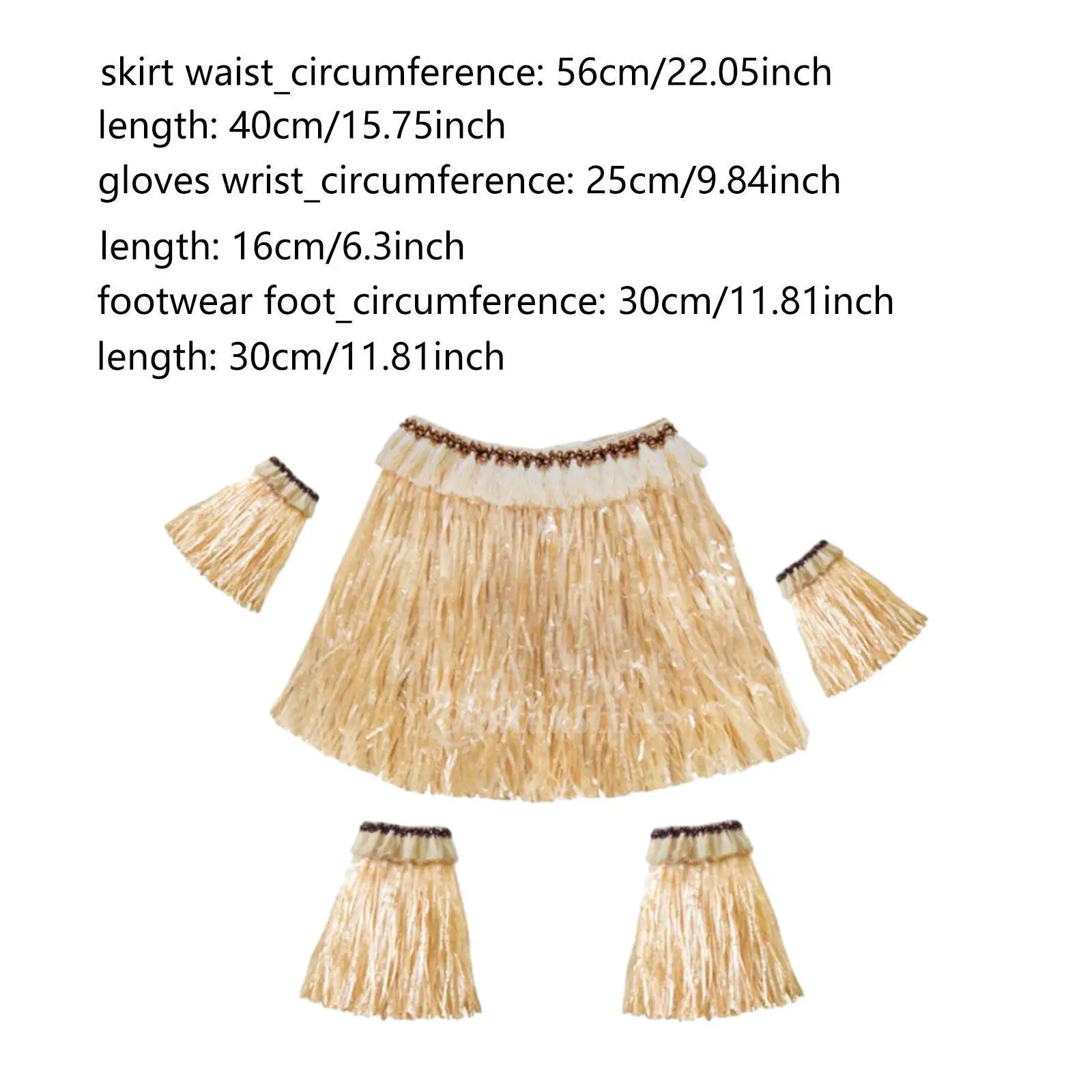 مجموعة تنورة عشبية فاخرة من هاواي للعروض المسرحية القوية #6