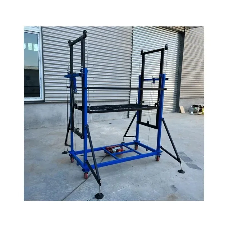 Loading Electric Lifting Scaffold Electric Scaffolding 6m Portable Electric Scaffolding Lift Platform