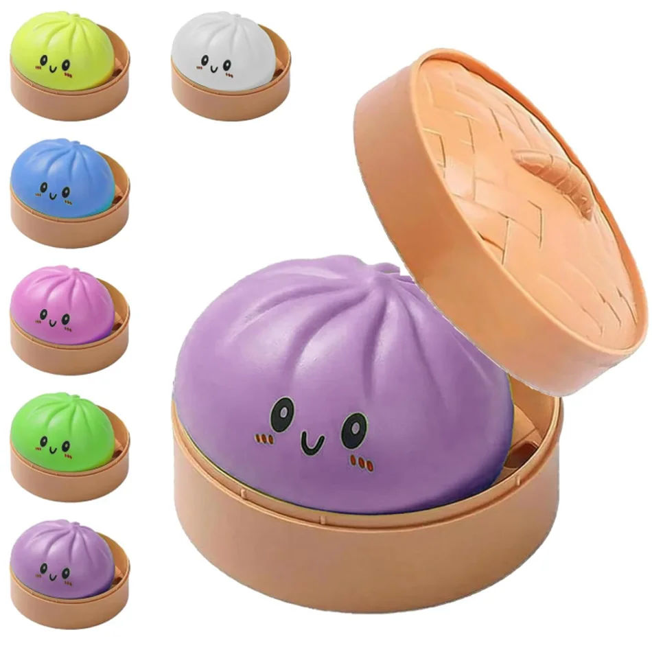 

Dumplings Squishy Stress Balls Fidget Sensory Toy Mystery Dumplings Squishy Soft Squeeze Decompression Dough for Adults