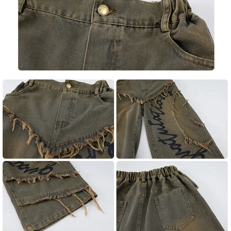 여아 재즈 댄스 의상, 어린이 스트리트 댄스 힙합 의상, 무대 댄스 공연, T-스테이지 런웨이 세트