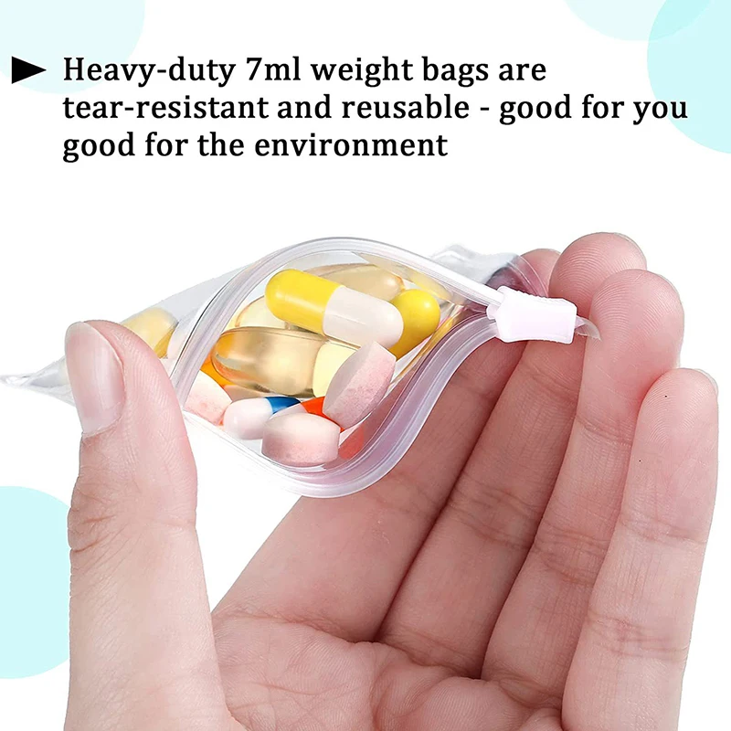 10pcs Packaging Bags,Zipper Bags,Travel Storage Bag,Jewelry Display Storage Bag,Plastic Self Sealing Small Pill Bags