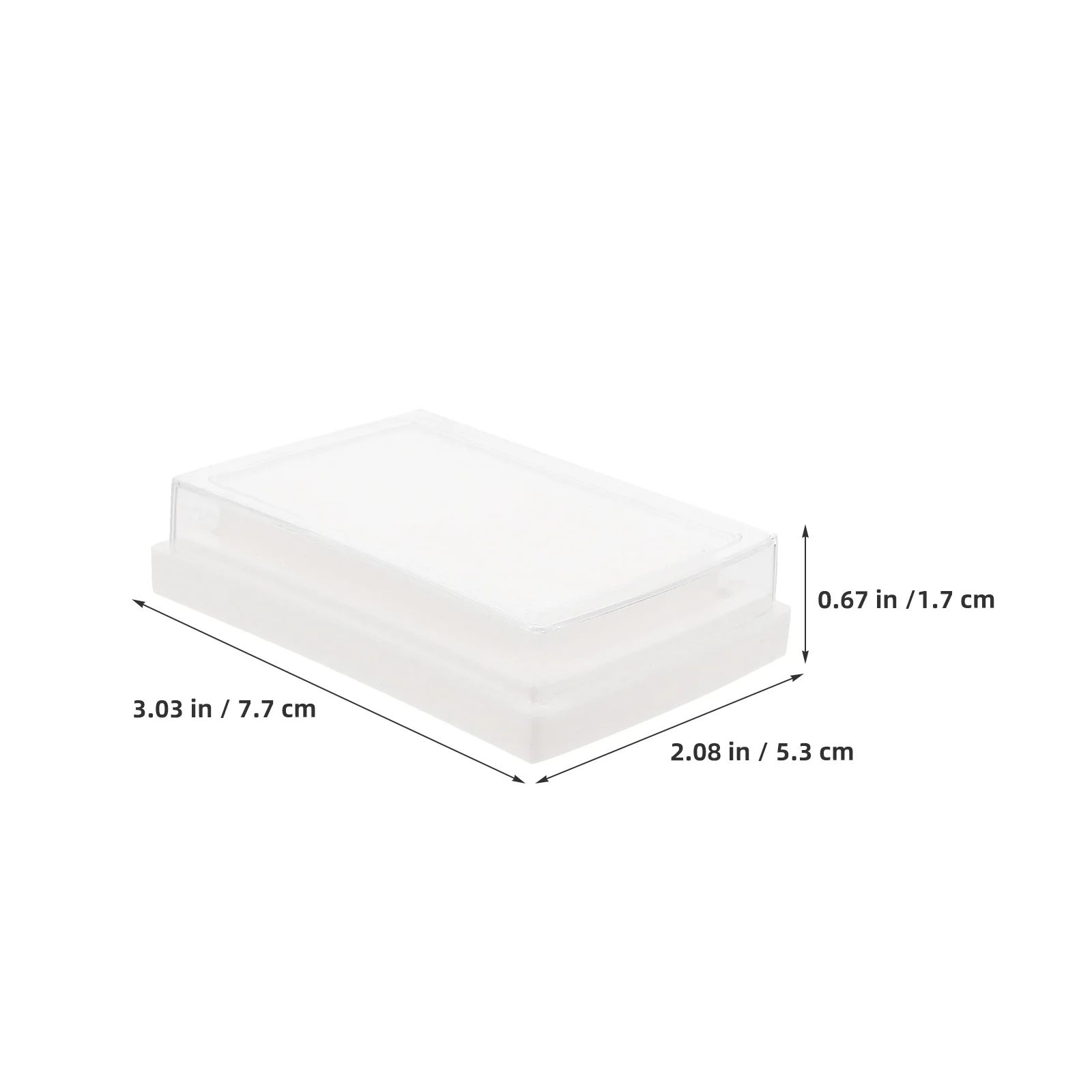 20Pcs Blank Stamp Ink Pad High-Density Sponge Easy Refill Ink Pads for DIY Office Crafting Stamping Card Scrapbook