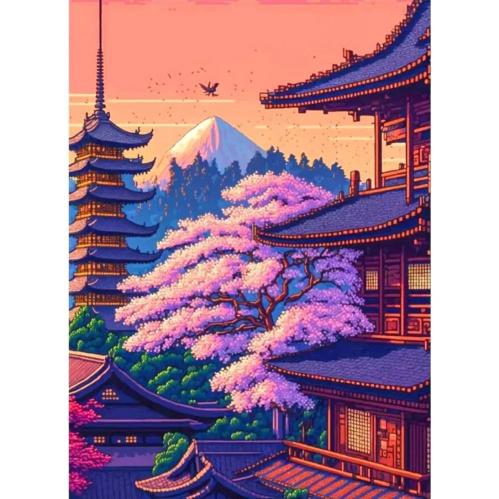 

1000 PCS Puzzles for Adults , Scenery Under The Sunset Jigsaw Puzzles Educational Games Colorful Puzzles Gifts Home Decor