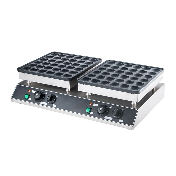 

Kitchen Catering Supplies 72 Holes Electric Commercial Mini Pancake Maker Machine