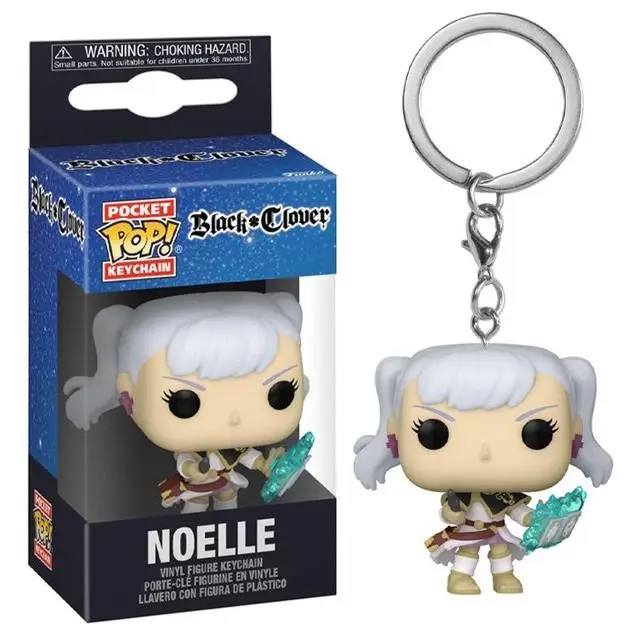 Funko POP Pocket Keychain Black Clover NOELLE ASTA YAMI Action Figure Toy for Pendant Keychain Toys For Kids Gifts