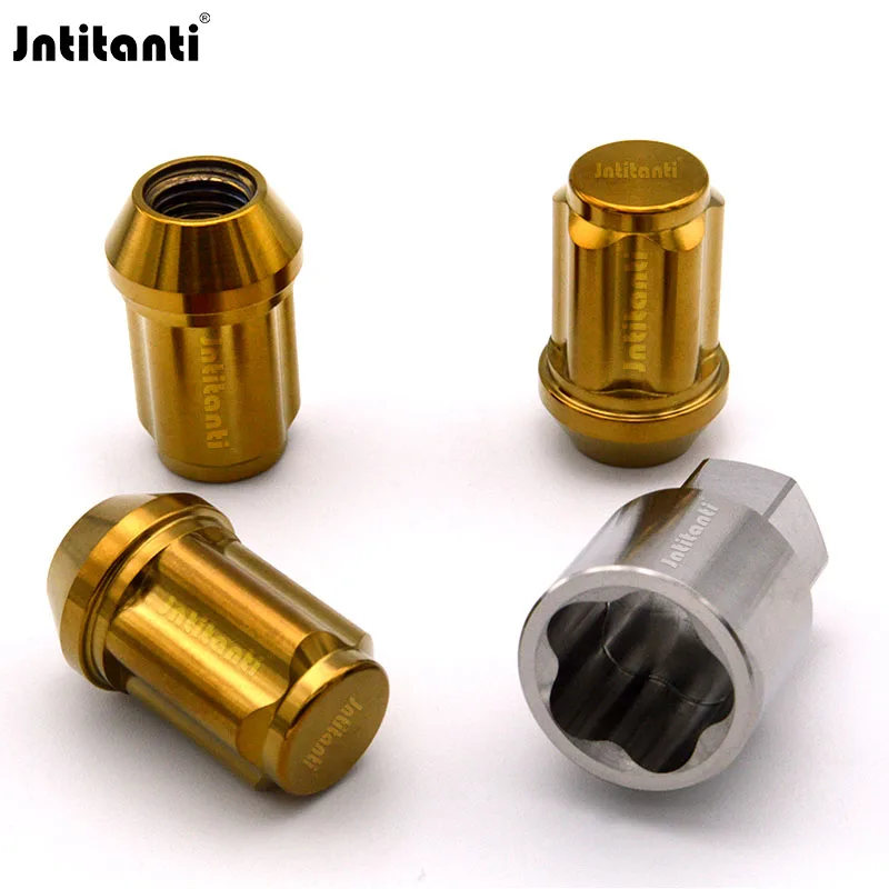 Jntitanti titanium nut M12*1.5*35mm racing cone seat Gr.5 titanium lug nut for Toyota,Mazda,Honda,Acura,Scion,Lexus,Mitsubishi