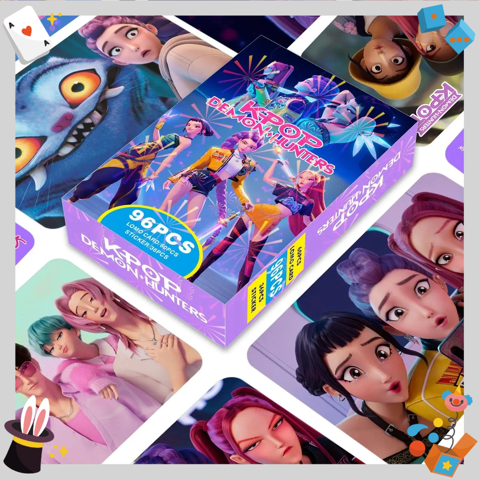 92–96 قطعة مجموعة بطاقات وملصقات Fantasy Idol Hunter، مجموعة بطاقات الصور الفوتوغرافية أنيمي لمحبي K-Pop، هدية LOMO للأولاد والبنات #1