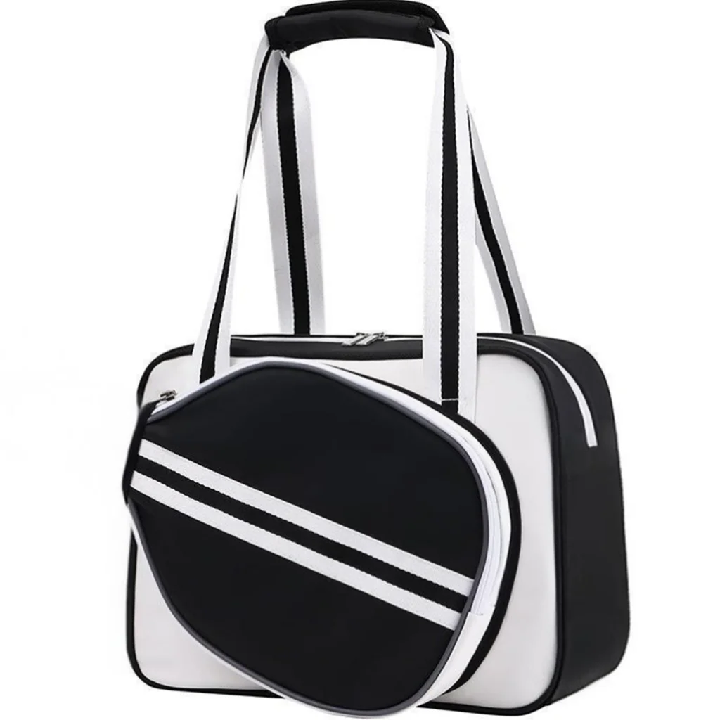 

Pickleball Paddle Shoulder Tote Bag with Paddle Pocket Pickleball Racket Bag