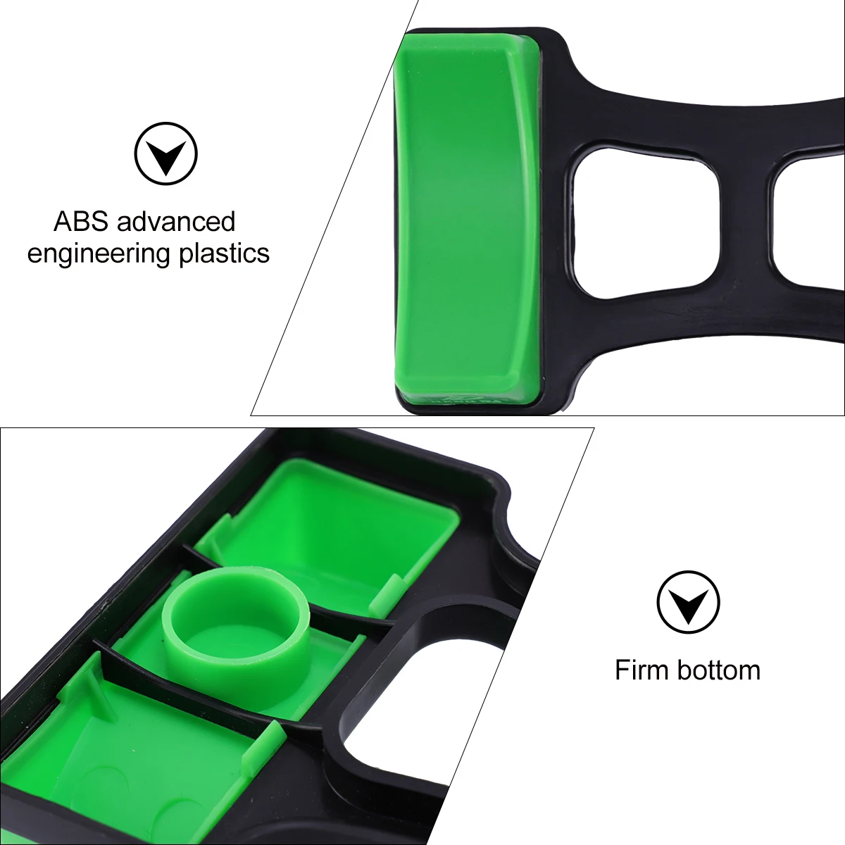 

1 Pair Plastic Dumbbell Rack Stands Weightlifting Holder Floor Bracket Non-Slip Durable Abs Heavy Duty Push-Up Support Home Gym