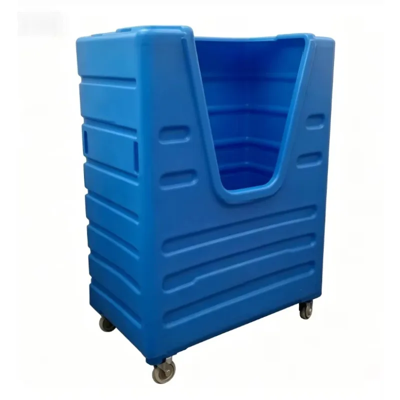 2026 Plastic Laundry Trolley Cart with 500KG Load Capacity for Hotel Hospital