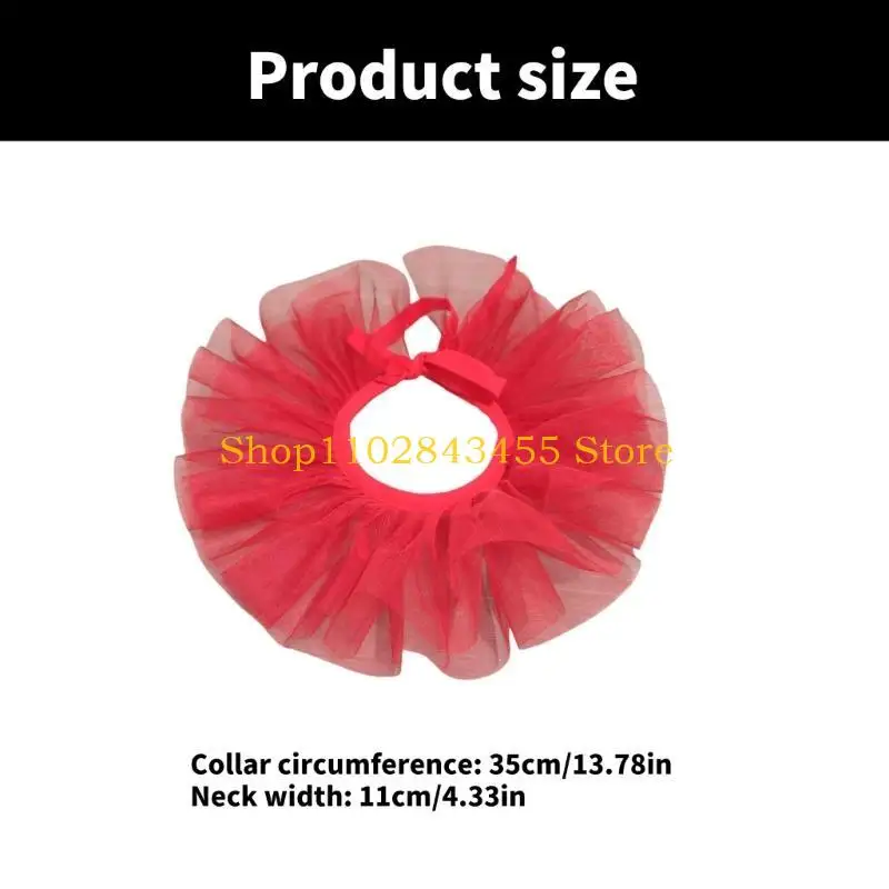 49MC Children Layered Ruffled Choker False Collar for Halloween and Theatrical Props