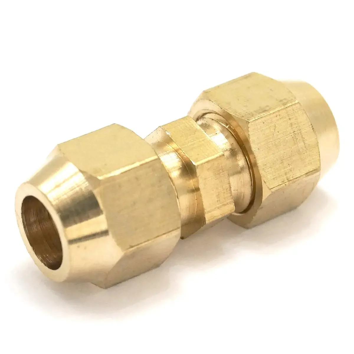 Flare Rohr OD 8mm x Flare Rohr OD 8mm Messing Flare Stecker Rohr Pneumatische Fitting mit Kurzen flare Mutter