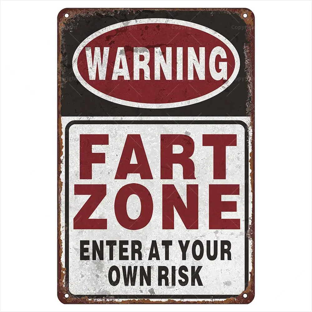 Warning Retro Metal…