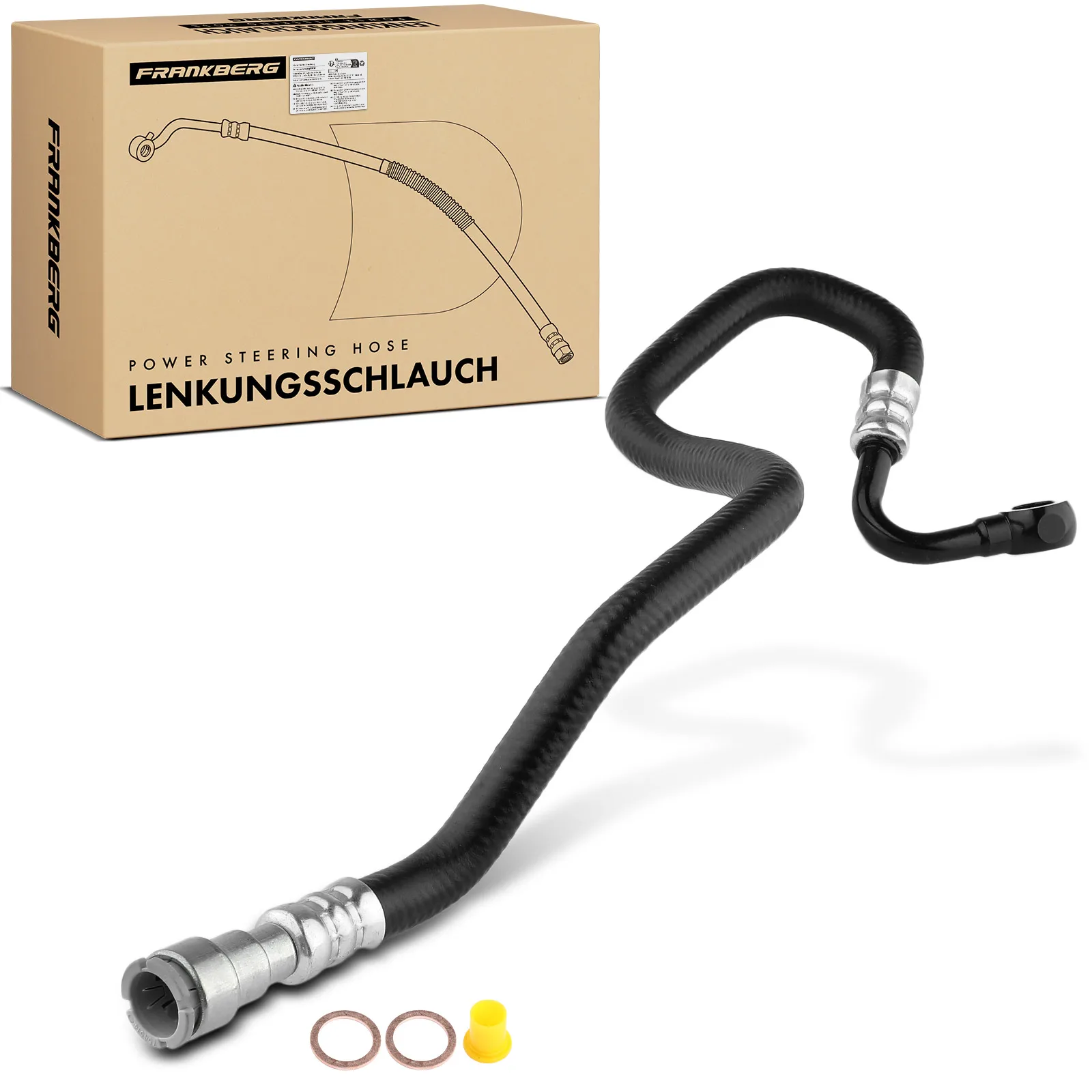 Frankberg 1x Ausgleichsbehälter Schlauch für BMW 1er E81 E82 E87 E88 3er E90 E93 2.5L 3.0L 32416774304 3403752