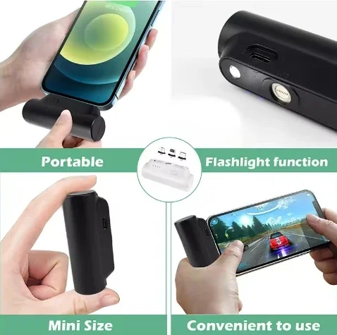 3000mAh 3 in 1 Mini Power Banks & Power Station Portable Travel Mobile Power Bank