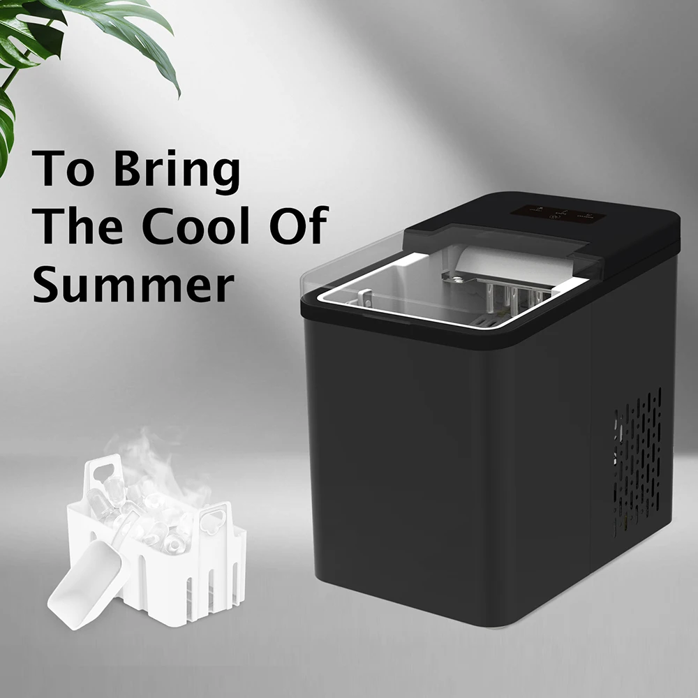Customized 12KG Mini Countertop Ice Maker Household Electric Self-Cleaning Function for Home Parties Hotels Outdoor Use CB OEM