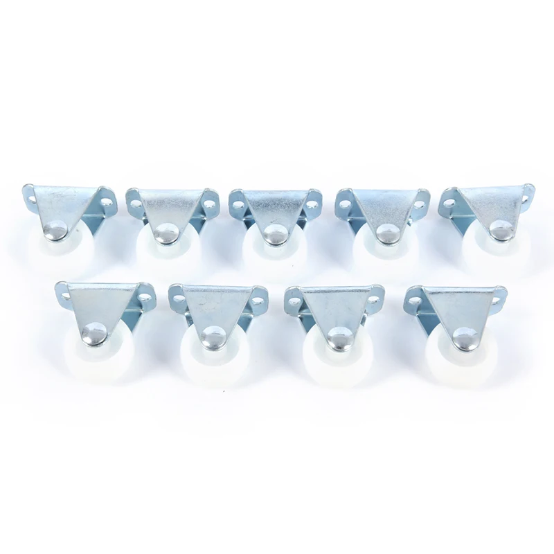 Handiness e Absorção de Choque Rodízios Universal, Roda de Móveis, Nylon PP Branco, One Way, 1 ", 1Pc