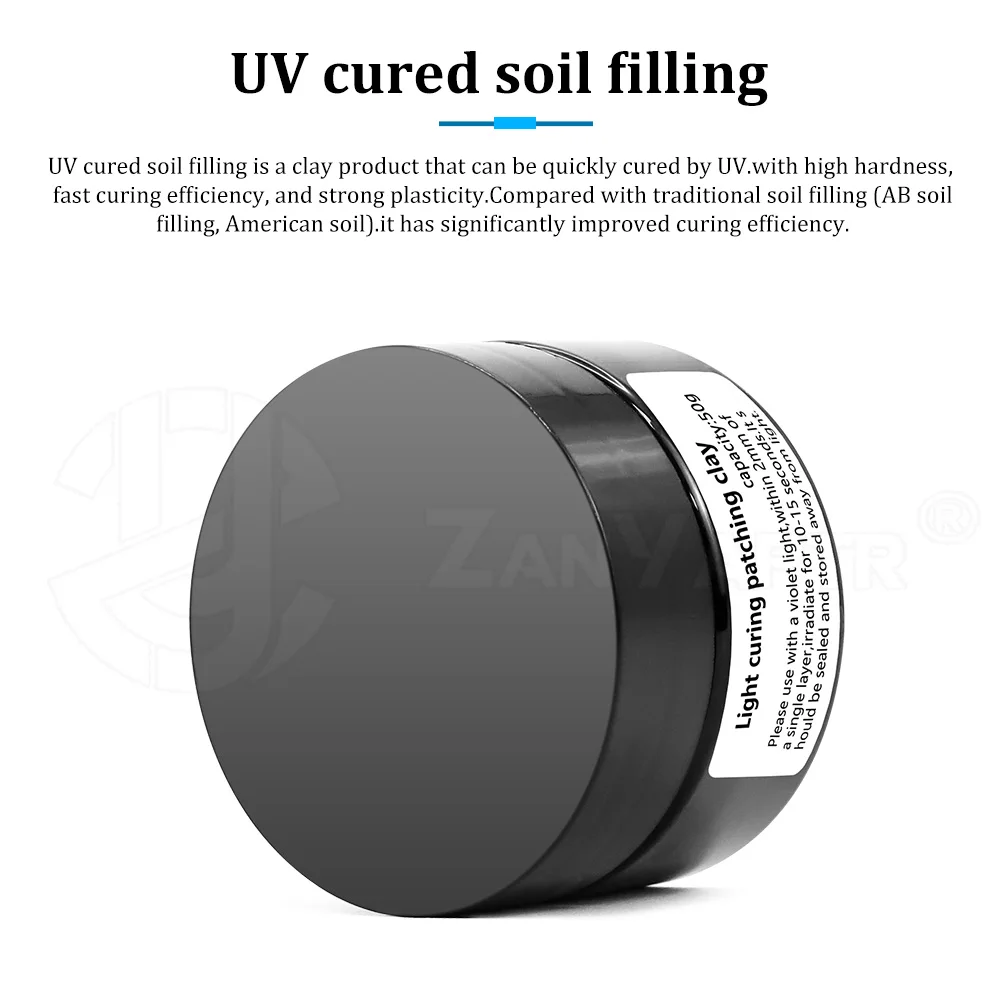 Model Repairing UV Cured Soil For 3D Printer Light-curing plaster For Creality Filling Repair the Failed Models 3D printer parts
