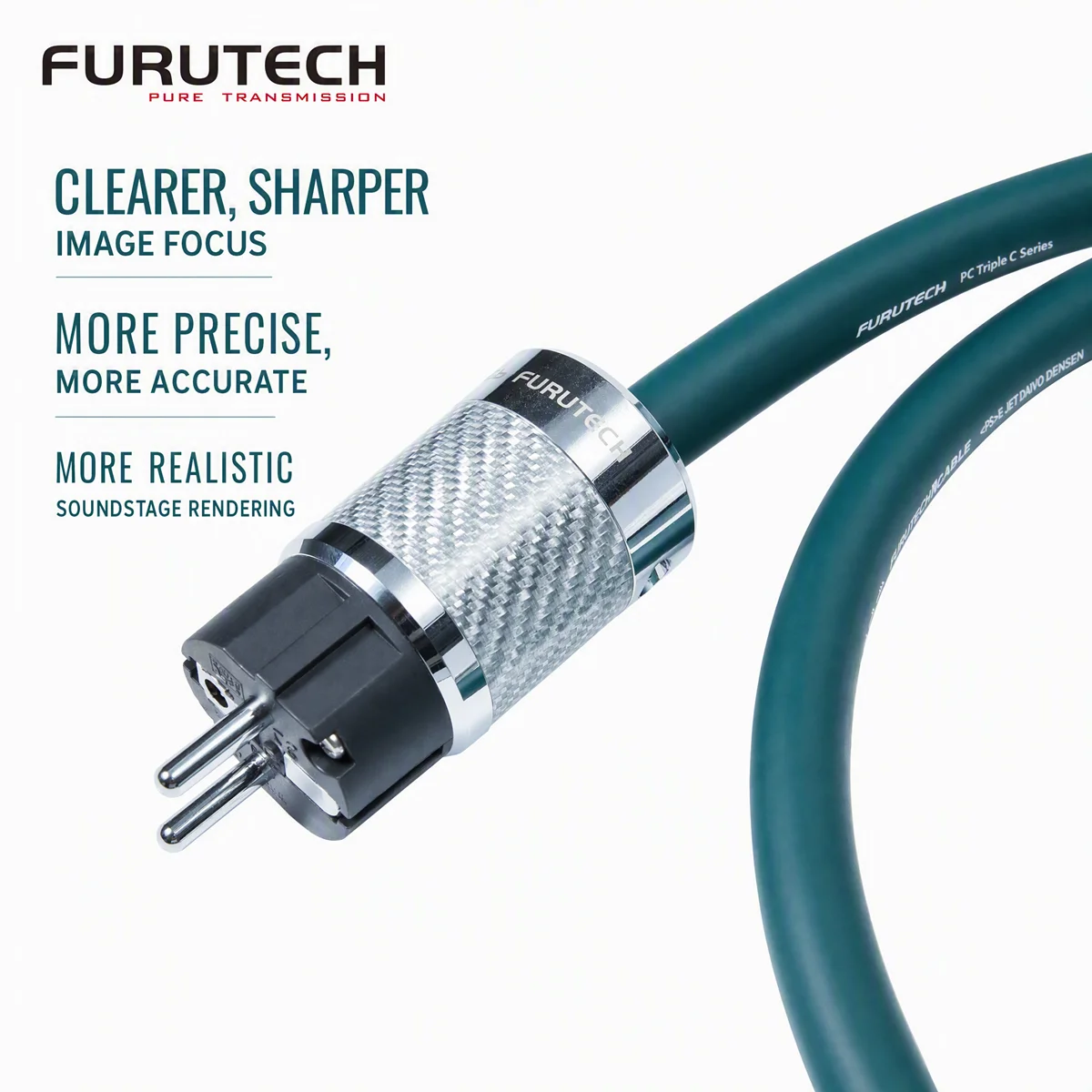 Japan FURUTECH FP-S35TC Power Cable PC-TripleC HiFi Audiophile with EU US Plug for Amplifier CD Player Home Audio System