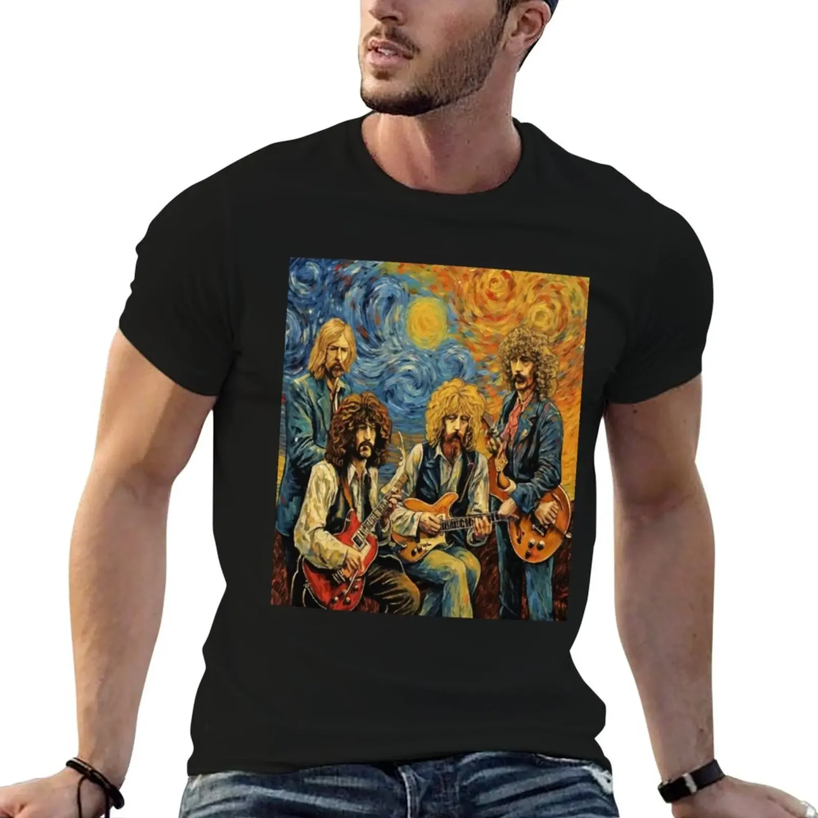 

Zeppelin's Rock Odyssey T-Shirt cotton man t-shirts tops graphic shirts Men's t-shirt