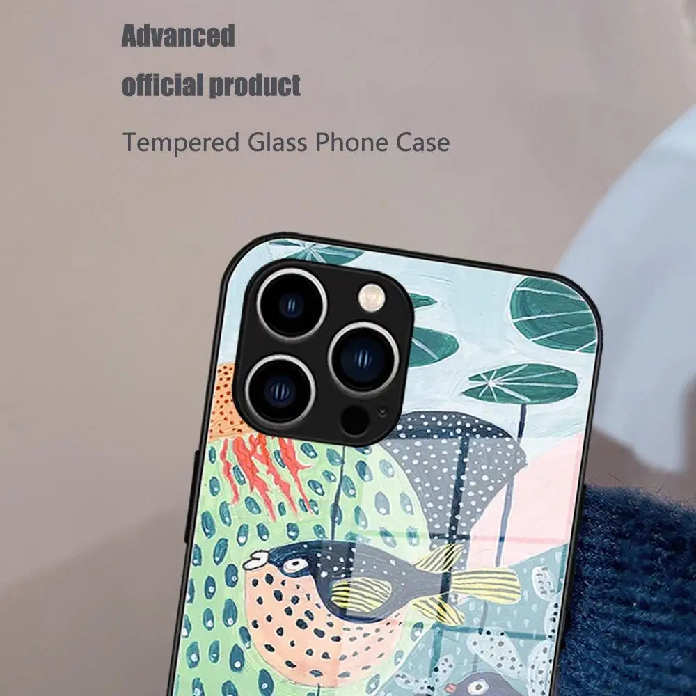 Glitte Golden Foil Leaf Animal Sloth Phone Case Tempered Glass For IPhone 17 16 15 Promax 14 13 Pro 12 11 plus phone case