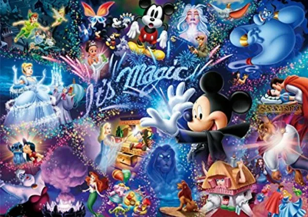 Puzzle fait main Disney tureMouse pour enfants, puzzle de dessin animé, jeu brûlant le cerveau, décoration de jeu, 300 pièces, 500/1000 pièces de bois