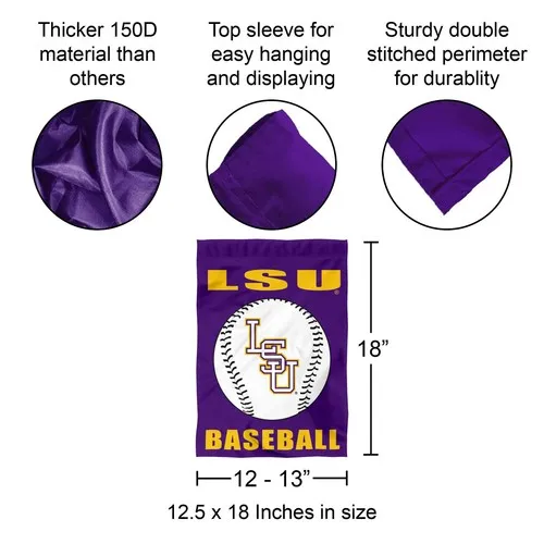LSU Tigers Baseball Garden Flag Yard Banner zzo