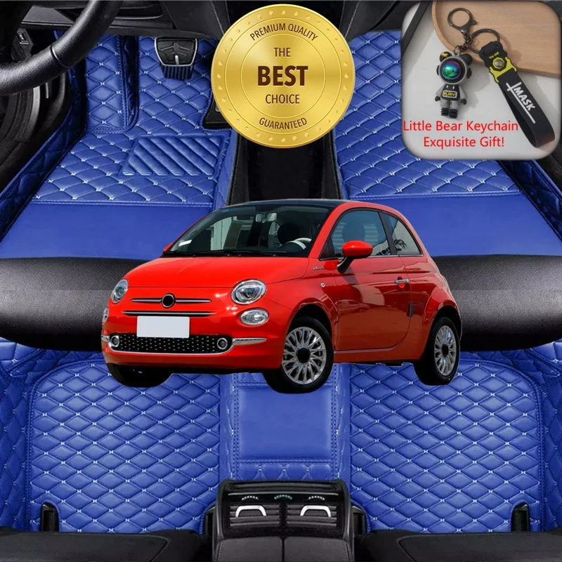 

Custom Fit for Fiat 500 Hatchback 2007-2024 Car Floor Mats Luxury Car Accessories Auto Carpet Liner Mats Left/Right-hand Drive