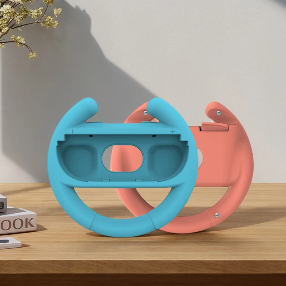 2 قطعة/المجموعة عجلات توجيه السباق لنينتندو للتبديل 2 Joy-con Gamepad اليسار اليمين لعبة عجلة القيادة عجلة لعبة السباق