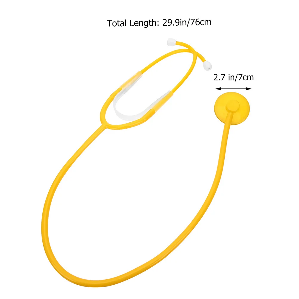 3pcs Kids Stethoscope For Toddlers Pretend Play Doctor Role Play Set Hospital Simulation Classroom Halloween Costume Cosplay