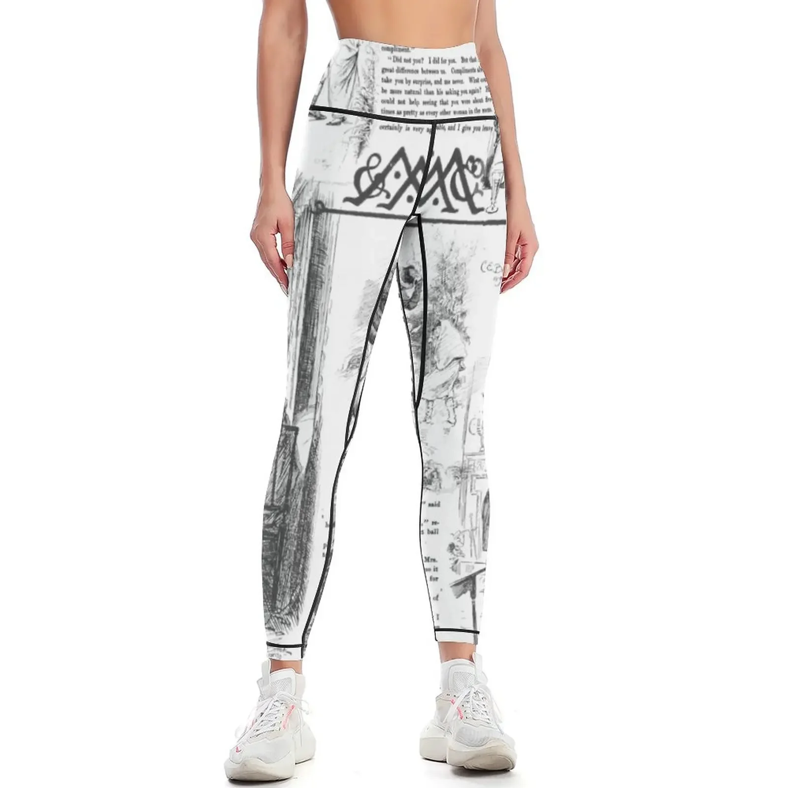 

Pride and Prejudice - Pages Leggings jogging pants workout shorts Womens Leggings