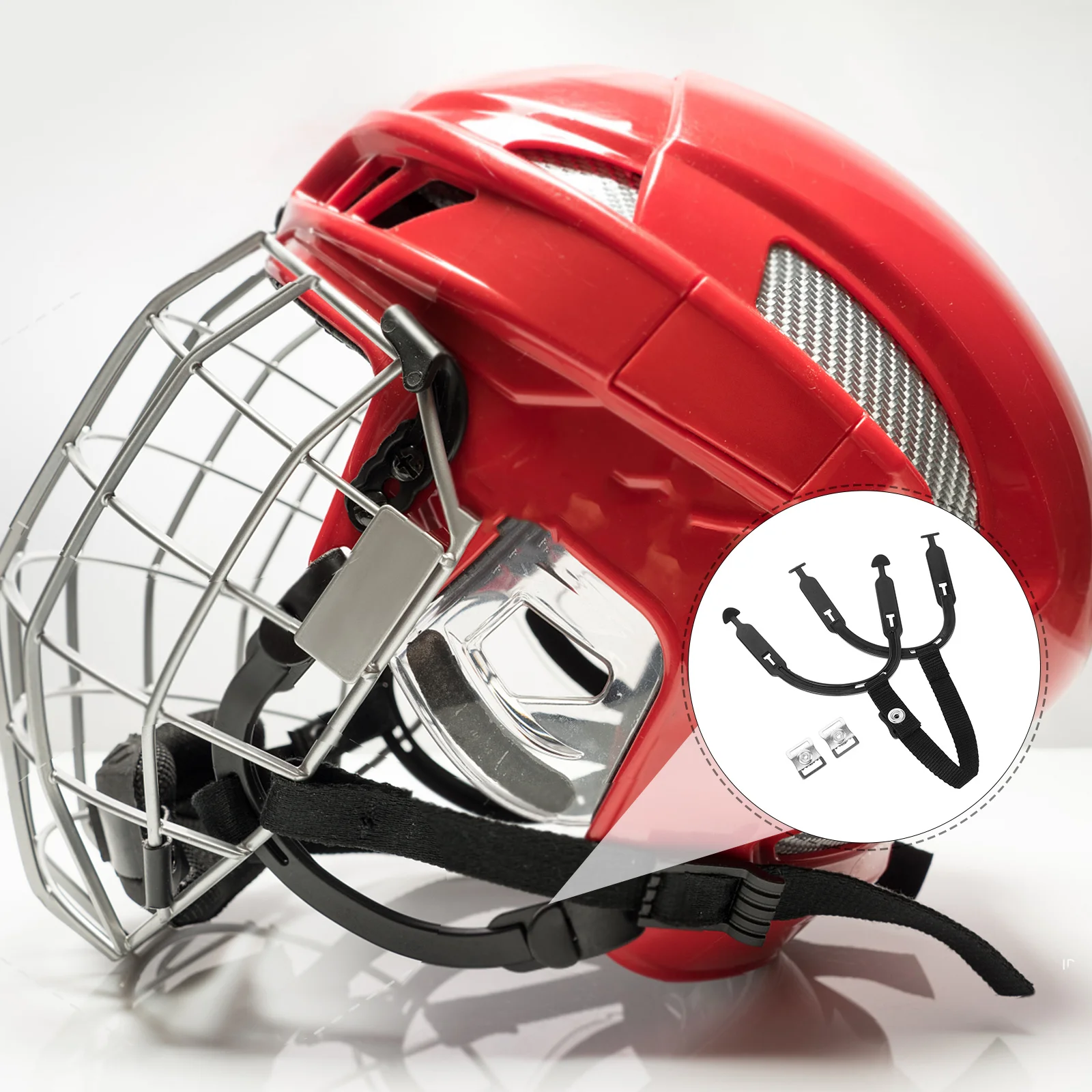 

Hockey Strap Durable Replacement Chin Strap For Sports Adjustable Fit Most Heads Practical